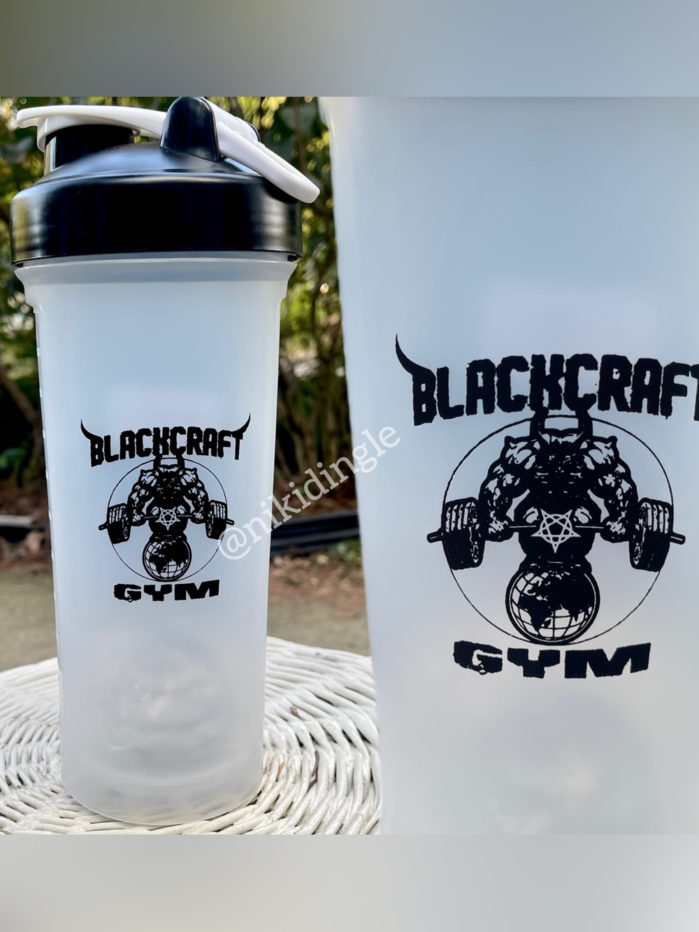 NEW Blackcraft Cult Gym Shaker Bottle Cup Goth Punk Gothic Pre Workout Protein